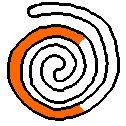 A poorly doodled spiral in which one swirl is highlighted as the 'c' from codespirals.